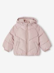 Baby-Outerwear-Coats-Padded Jacket with Hood for Baby Girls