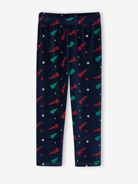 Christmas Velour Pyjamas for Boys green 