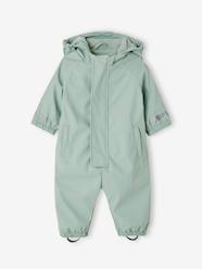 Baby-Outerwear-Water-Repellent Pramsuit with Hood, Lined in Polar Fleece, for Babies