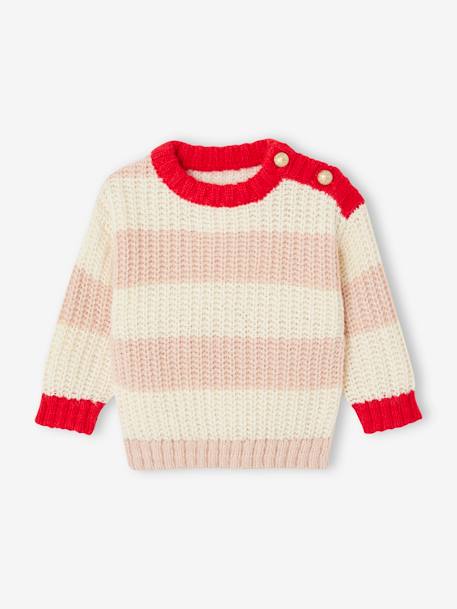 Matchy-Matchy Striped Jumper for Babies, Family Capsule Collection striped pink 