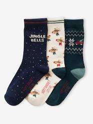 Boys-Underwear-Pack of 3 Pairs of Christmas Socks for Boys