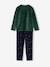 Christmas Velour Pyjamas for Boys green 