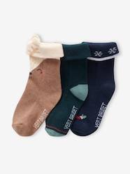 -Pack of 3 Pairs of Christmas Socks for Baby Boys