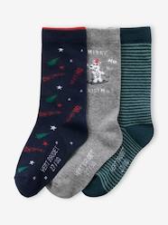 Boys-Pack of 3 Pairs of Christmas Socks for Boys