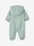 Water-Repellent Pramsuit with Hood, Lined in Polar Fleece, for Babies sage green 