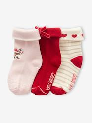 Baby-Pack of 3 Pairs of Christmas Socks for Baby Girls