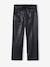 Leather-Effect Paperbag Trousers black 