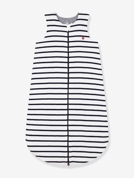 Striped cotton sleepbag PETIT BATEAU striped blue 