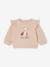 Sweatshirt & Trousers Combo for Babies ecru+marl beige+rose 