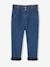 Paperbag Jeans, Polar Fleece Lining, for Girls medium blue 