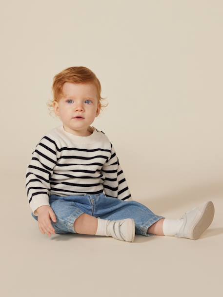 PETIT BATEAU knitted sweater striped blue 