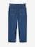 Paperbag Jeans, Polar Fleece Lining, for Girls medium blue 