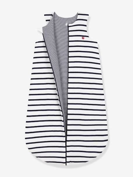 Striped cotton sleepbag PETIT BATEAU striped blue 