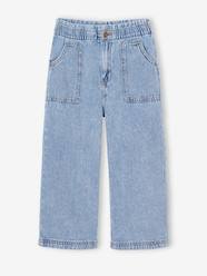 Girls-Jeans-Wide Leg Carpenter Jeans for Girls