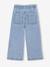 Wide Leg Carpenter Jeans for Girls light blue+medium blue 