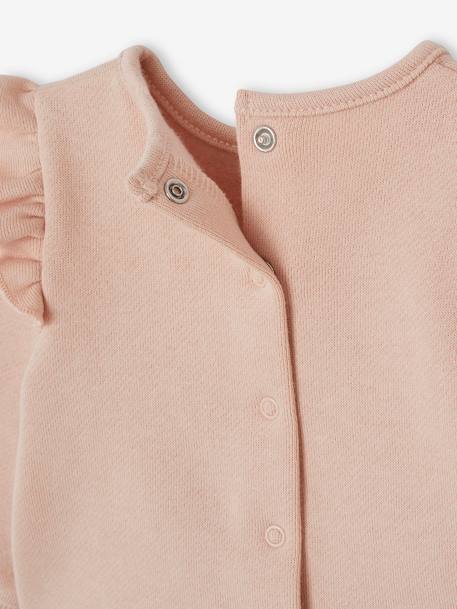 Sweatshirt & Trousers Combo for Babies ecru+marl beige+rose 