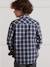 CYRILLUS checkered shirt for boys bordeaux red 