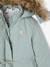 3-in-1 Parka with Hood for Girls GREEN DARK SOLID+grey green+navy blue+PURPLE MEDIUM SOLID 