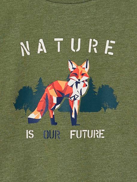 Long Sleeve Fox T-Shirt for Boys marl green 