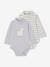 Pack of 2 Bodysuits with Polo Neck for Babies crystal blue+sky blue 