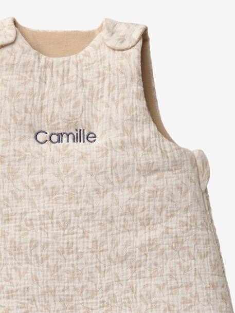 Sleeveless Baby Sleeping Bag, Hygge printed beige 