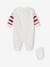 Christmas Sleepsuit with Reindeer + Socks Set for Babies ecru 