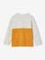 Colourblock Top for Boys blue+GREEN MEDIUM SOLID WITH DESIG+ochre 