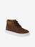 High-Top Leather Trainers with Laces, for Boys brown+navy blue 