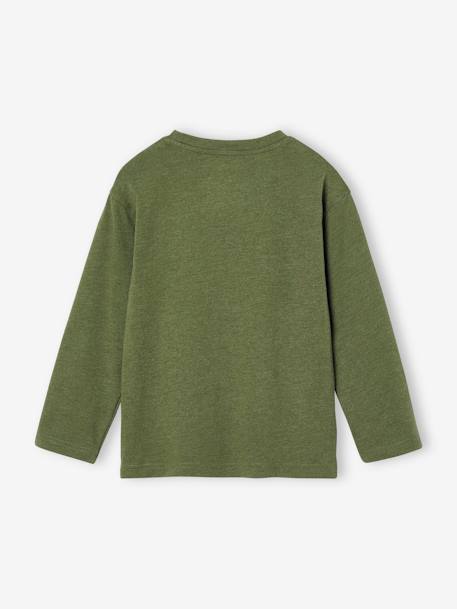 Long Sleeve Fox T-Shirt for Boys marl green 