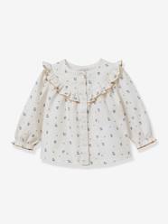 Baby-Blouses & Shirts-Cassy printed baby smocked blouse CYRILLUS