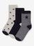 Pack of 3 pairs of boys' socks PETIT BATEAU marl grey 