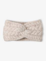 -Cable Knit Headband For Girls