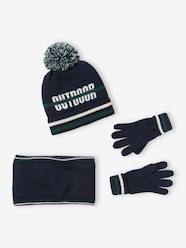 Boys-Beanie + Snood + Gloves Set for Boys