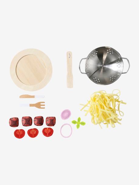 Spaghetti Set in FSC® Wood & Felt yellow 