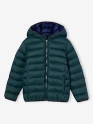 -Lightweight Jacket with Recycled Polyester Padding & Hood for Boys