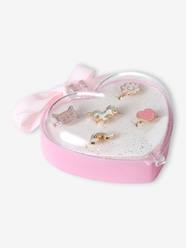 -Box Set with 5 Rings for Girls