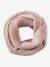 Beanie & Infinity Scarf Set for Girls pale pink 