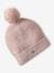 Beanie & Infinity Scarf Set for Girls pale pink 