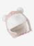 Chapka + Snood + Mittens Set for Babies pale pink 