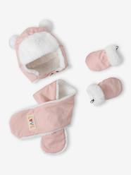 Chapka + Snood + Mittens Set for Babies