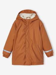 Boys-Coats & Jackets-Windcheaters & Raincoats-Raincoat with Sherpa Lining, for Boys