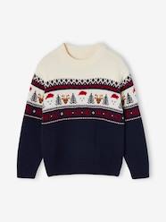 Boys-Cardigans, Jumpers & Sweatshirts-Christmas Special Jacquard Knit Jumper for Children, Family Capsule Collection