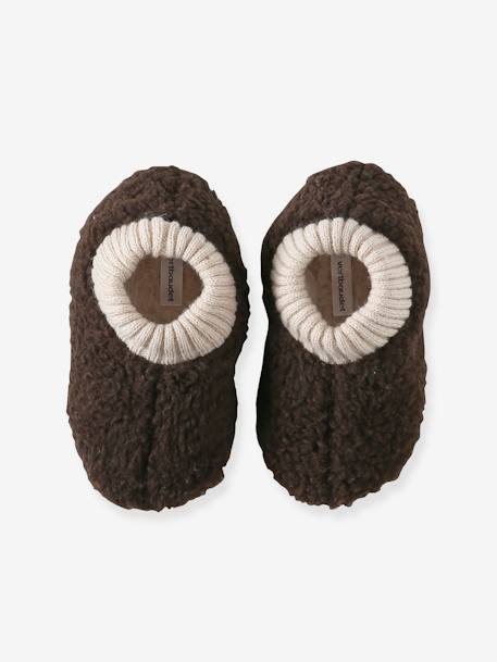 Sherpa Slippers for Children brown 