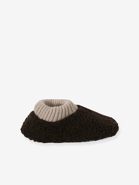 Sherpa Slippers for Children brown 