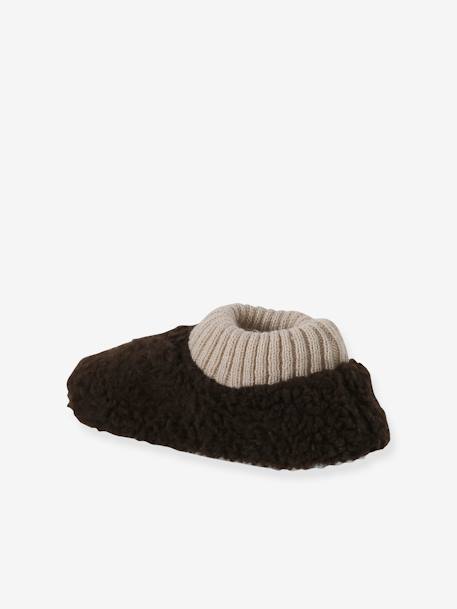 Sherpa Slippers for Children brown 