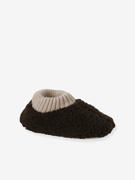 Sherpa Slippers for Children brown 