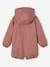 Hooded Parka with Faux Fur Lining for Girls black+dusky pink+green+khaki+old rose 