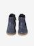 Leather Boots with Elastic, for Baby Girls black+Camel+navy blue 