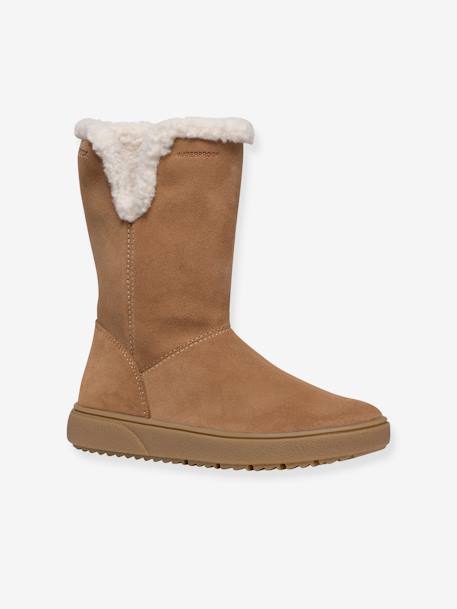 J Theleven Girl GEOX® fur-lined boots camel 