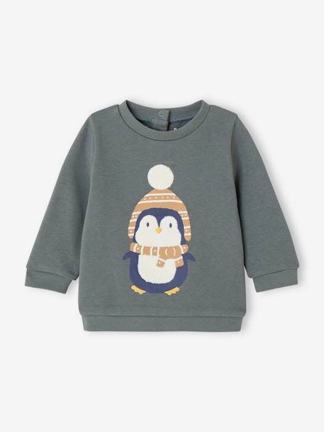 Stylish Sweatshirt for Baby Boys BEIGE MEDIUM MIXED COLOR+green 